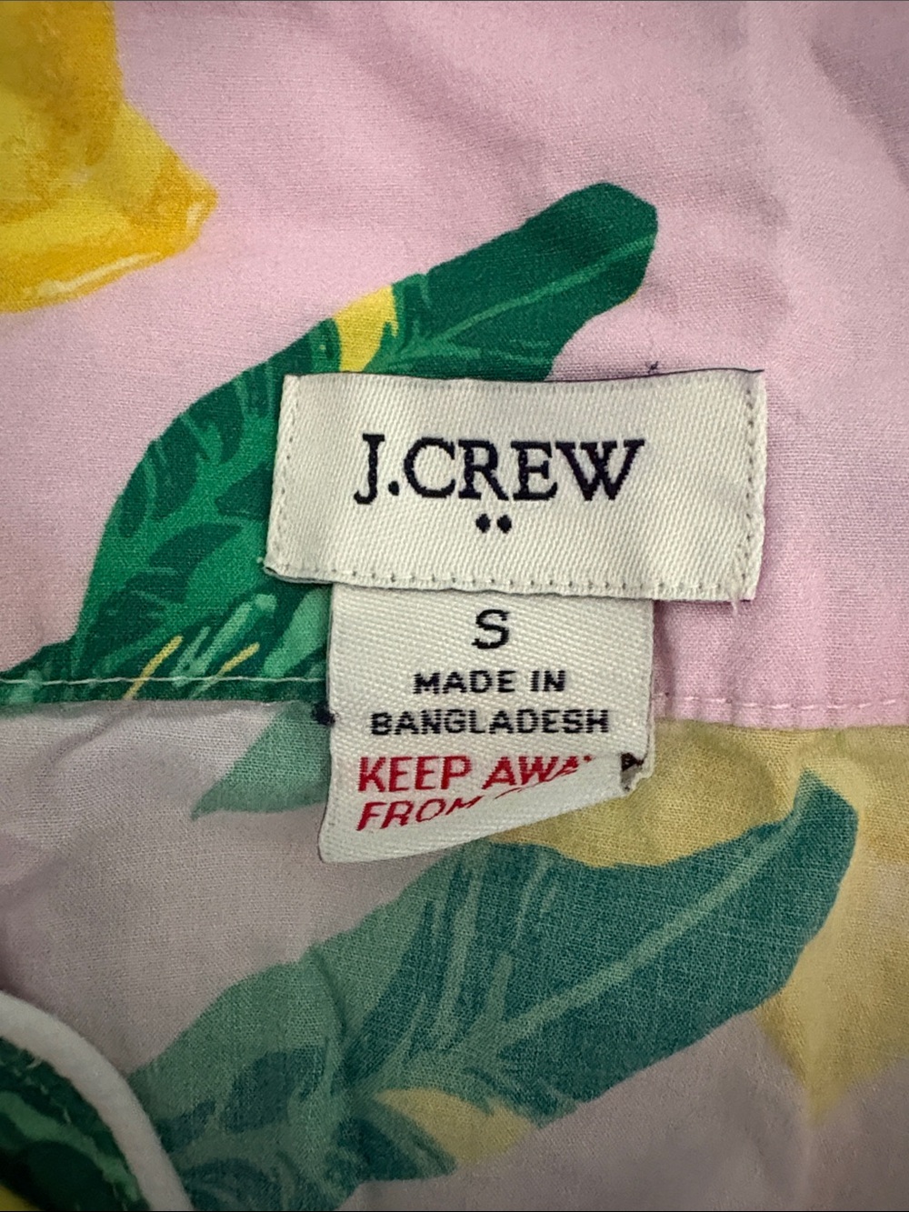 J. Crew Pink Lemon-Print Short Pajama Set - Picture 2 of 2